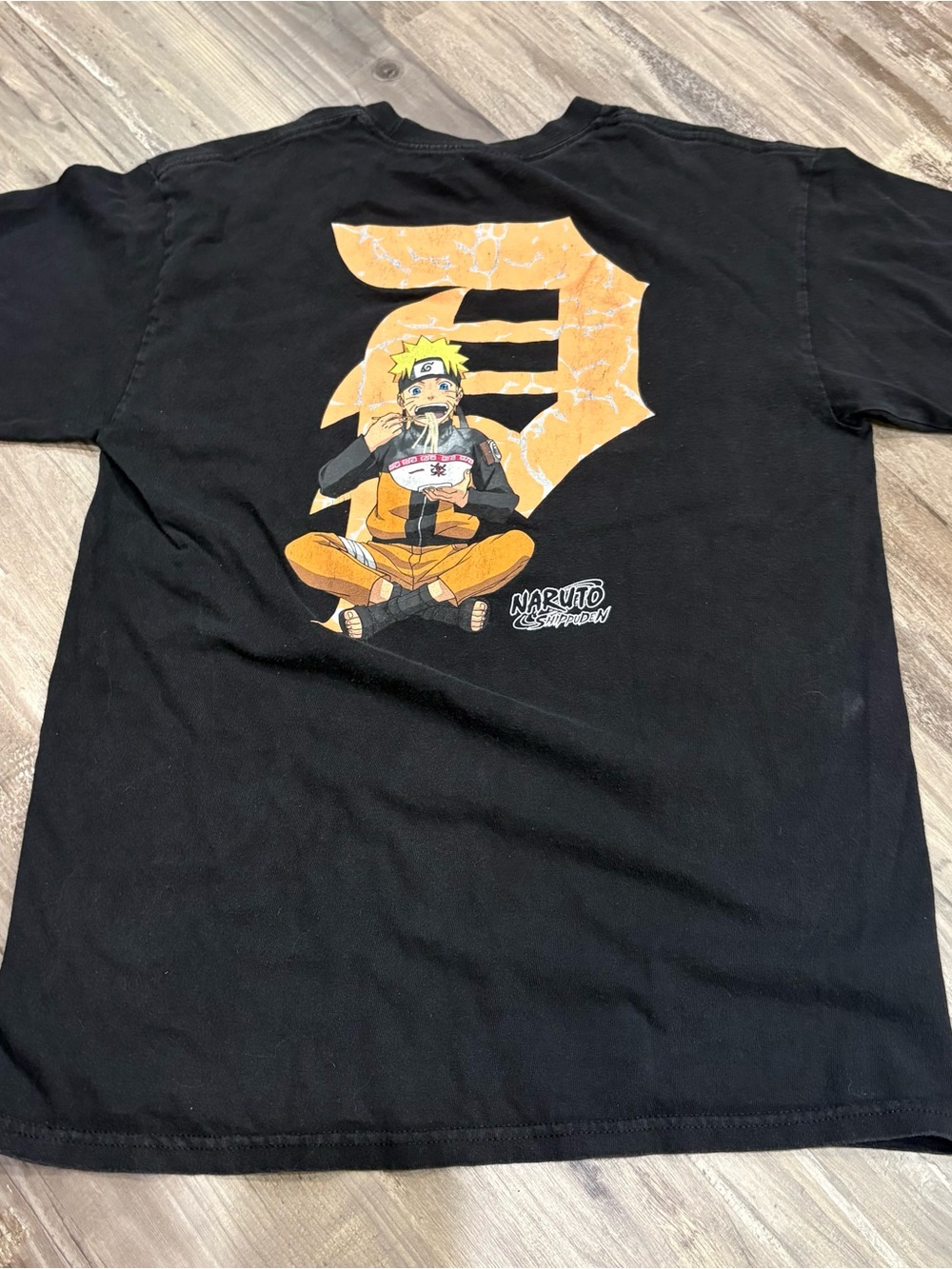 Primitive X Naruto Shirt Mens Small Black Graphic Print Skateboarding Ramen